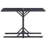 3 Piece Patio Dining Set Black