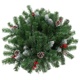 Artificial Pathway Pre-lit Christmas Tree Green 15.7" PVC