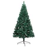 Artificial Half Pre-lit Christmas Tree with Ball Set Green 47.2"