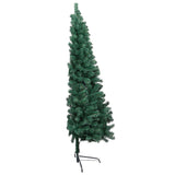 Artificial Half Pre-lit Christmas Tree with Ball Set Green 47.2"