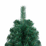 Artificial Half Pre-lit Christmas Tree with Ball Set Green 47.2"