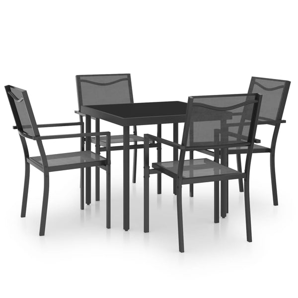 5 Piece Patio Dining Set Steel