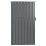 Garden Tool Shed Gray 34.6"x35"x63.4" Galvanized Steel