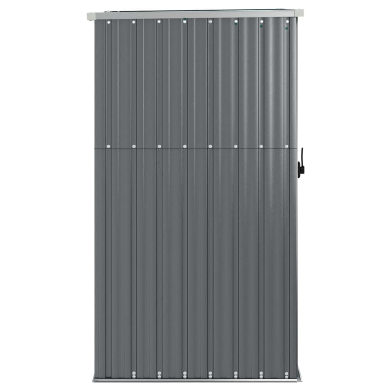 Garden Tool Shed Gray 34.6"x35"x63.4" Galvanized Steel