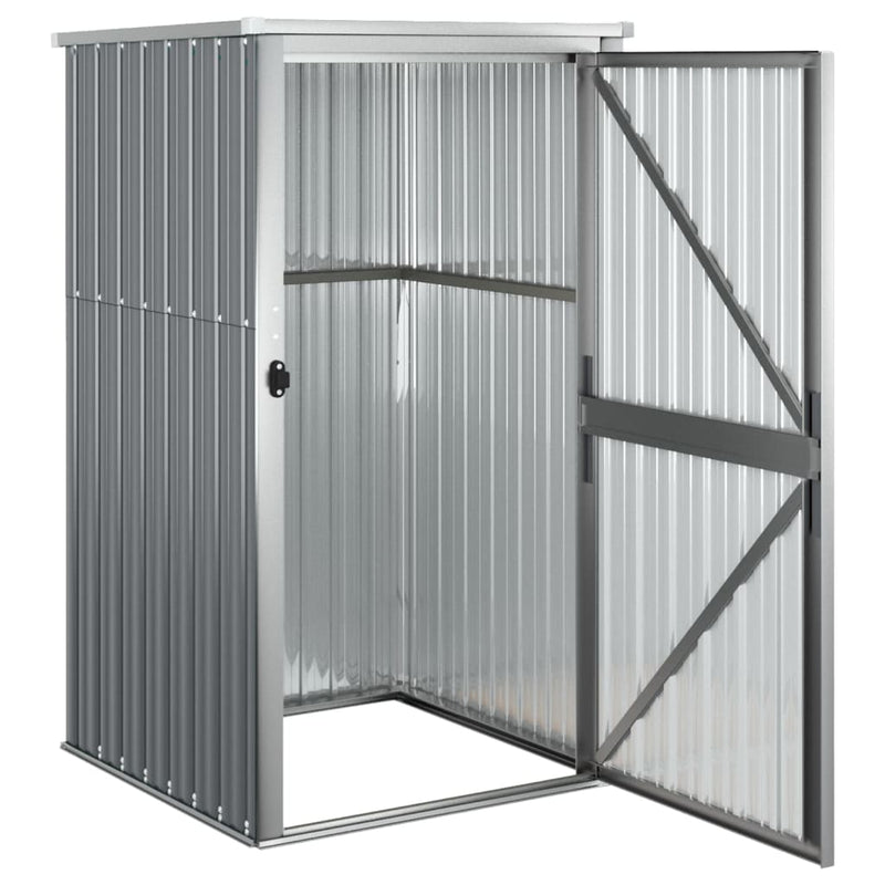 Garden Tool Shed Gray 34.6"x35"x63.4" Galvanized Steel