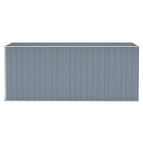 Wall-mounted Garden Shed Gray 46.5"x150.4"x70.1" Galvanized Steel