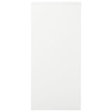 Sliding Door Cabinet White 35.4"x15.7"x35.4" Steel