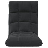 Folding Floor Chair Black Fabric