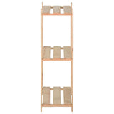 3-Tier Storage Rack 31.5"x11.2"x35.4" Solid Wood Pine