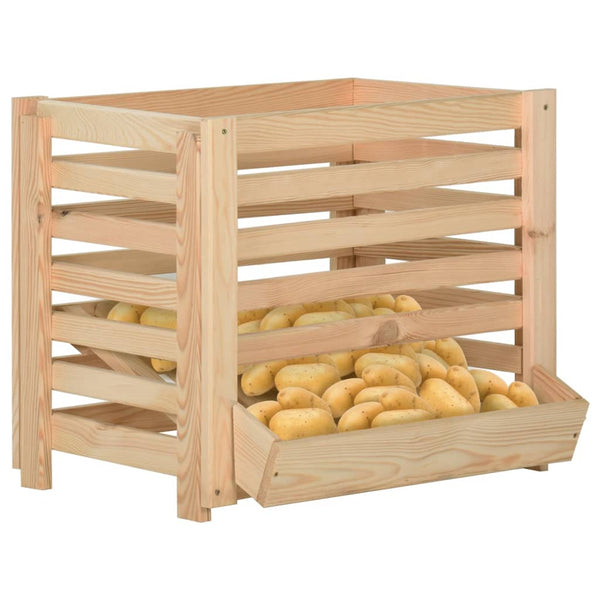 Potato Box 23.6"x15.7"x19.7" Solid Wood Pine