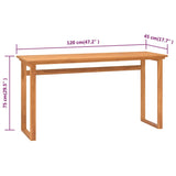 Desk 47.2"x17.7"x29.5" Solid Wood Teak