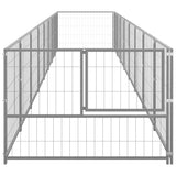 Dog Kennel Silver 86.1 ft² Steel