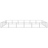 Dog Kennel Silver 258.3 ft² Steel