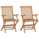 3 Piece Patio Dining Set Solid Wood Teak