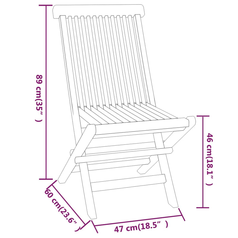 3 Piece Patio Dining Set Solid Wood Teak