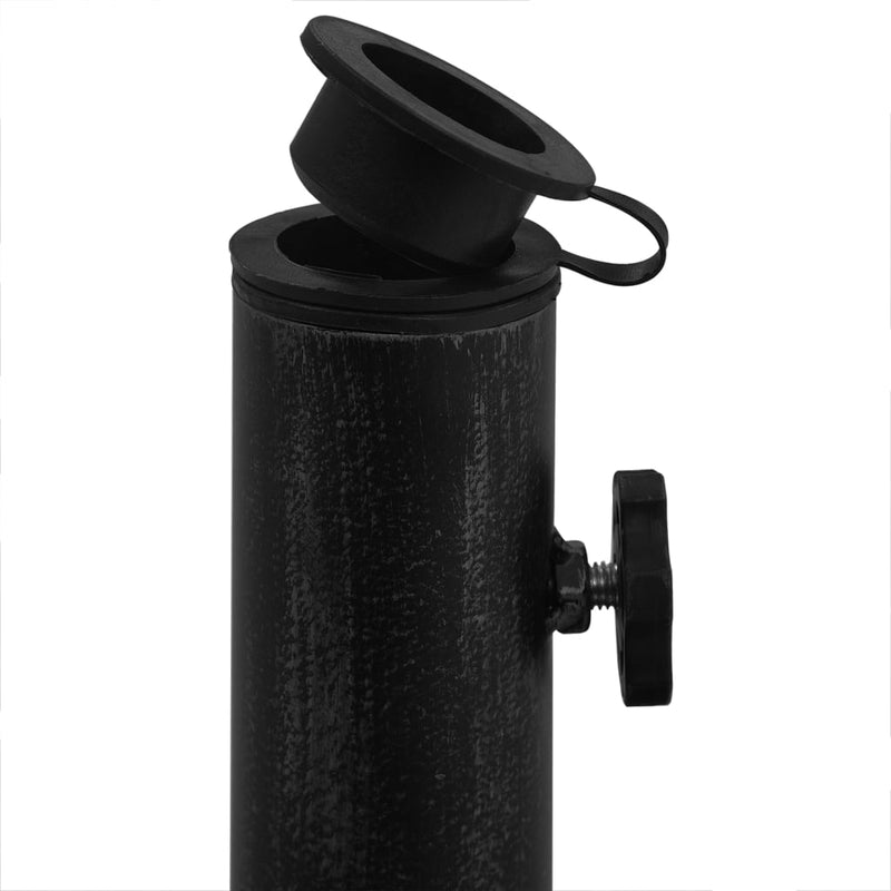 Umbrella Base Black 18.9"x18.9"x13" Cast Iron