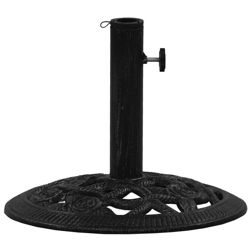 Umbrella Base Black 15.7"x15.7"x12.6" Cast Iron