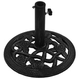 Umbrella Base Black 15.7"x15.7"x12.6" Cast Iron