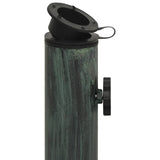 Umbrella Base Green 17.3"x17.3"x12.2" Cast Iron