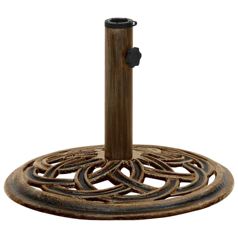 Umbrella Base Bronze 17.3"x17.3"x12.2" Cast Iron