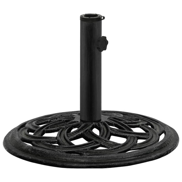 Umbrella Base Black 17.3"x17.3"x12.2" Cast Iron