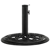 Umbrella Base Black 17.3"x17.3"x12.2" Cast Iron