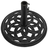 Umbrella Base Black 17.3"x17.3"x12.2" Cast Iron