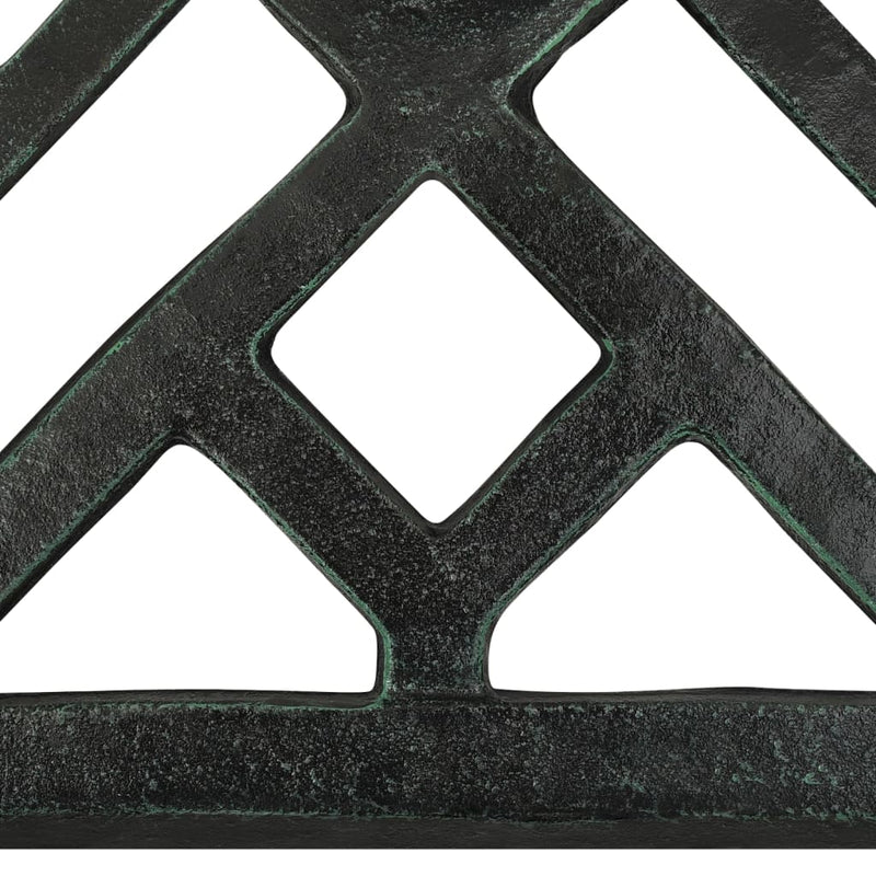 Umbrella Base Green 17.3"x17.3"x12.2" Cast Iron