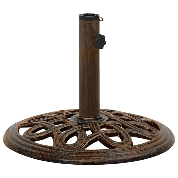 Umbrella Base Bronze 15.7"x15.7"x12.6" Cast Iron