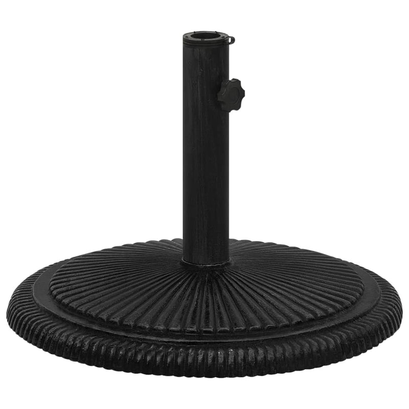 Umbrella Base Black 17.7"x17.7"x11.8" Cast Iron