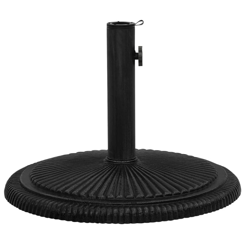 Umbrella Base Black 17.7"x17.7"x11.8" Cast Iron