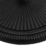 Umbrella Base Black 17.7"x17.7"x11.8" Cast Iron