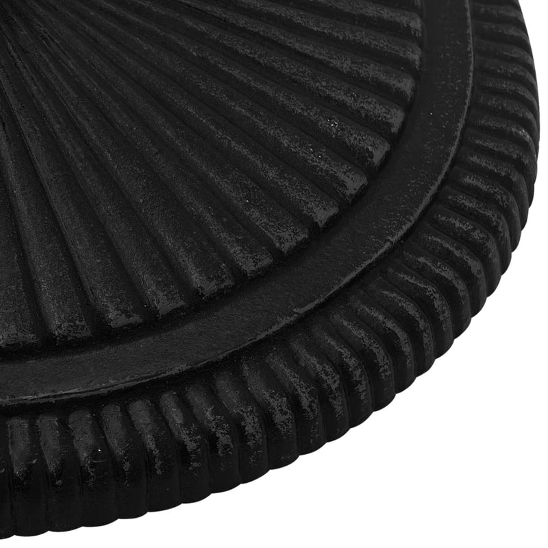 Umbrella Base Black 17.7"x17.7"x11.8" Cast Iron