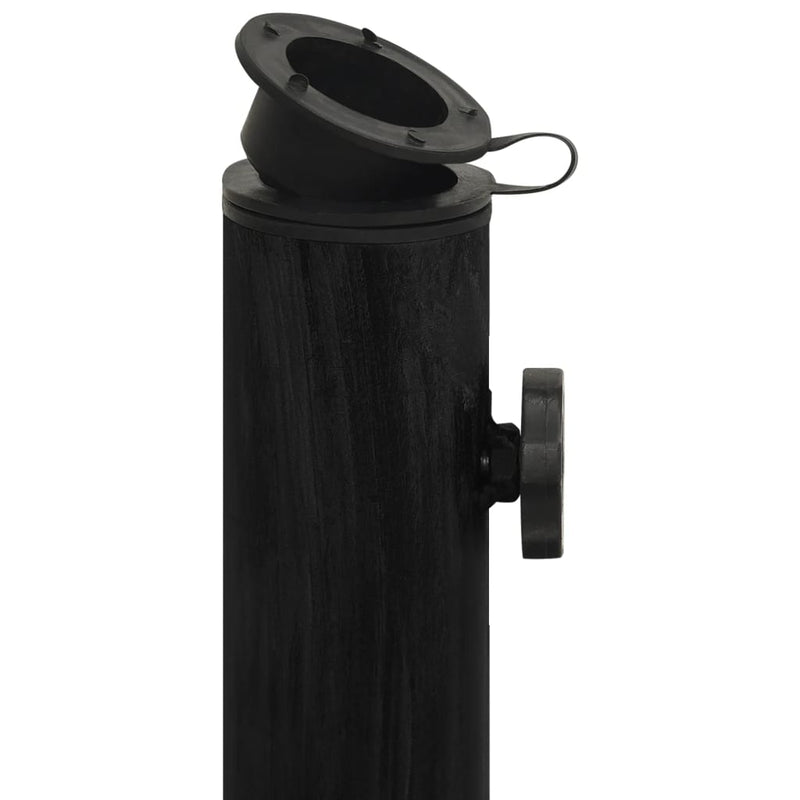 Umbrella Base Black 17.7"x17.7"x11.8" Cast Iron