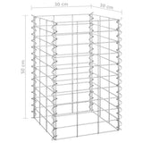 Gabion Raised Beds 3 pcs 11.8"x11.8"x19.7" Iron