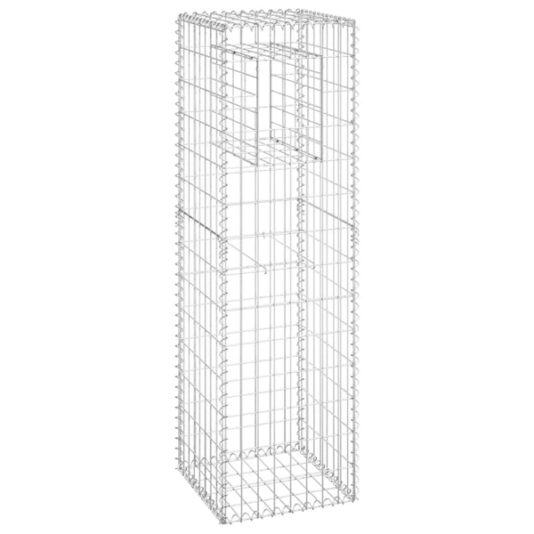 Gabion Basket Post 15.7"x15.7"x55.1" Iron