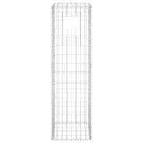 Gabion Basket Post 15.7"x15.7"x55.1" Iron