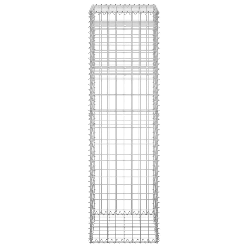 Gabion Basket Post 15.7"x15.7"x55.1" Iron