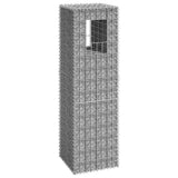 Gabion Basket Post 15.7"x15.7"x55.1" Iron