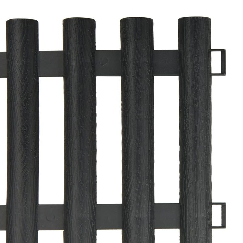 Lawn Edgings 17 pcs Anthracite 393.7" Polypropylene