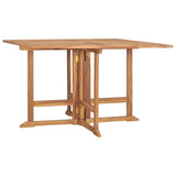 5 Piece Folding Patio Dining Set Solid Wood Teak