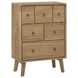 Chest of Drawers 22"x11.8"x31.5" Solid Wood Teak