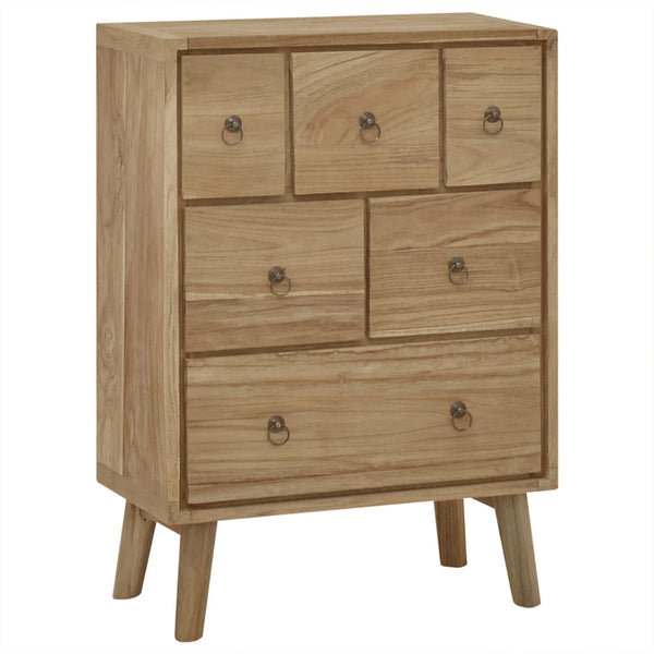 Chest of Drawers 22"x11.8"x31.5" Solid Wood Teak