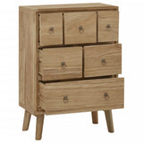 Chest of Drawers 22"x11.8"x31.5" Solid Wood Teak