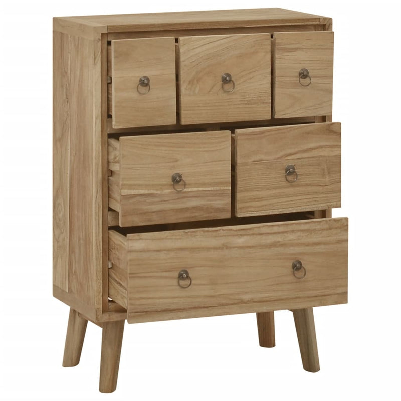 Chest of Drawers 22"x11.8"x31.5" Solid Wood Teak