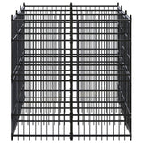 Outdoor Dog Kennel Steel 59.5 ft²