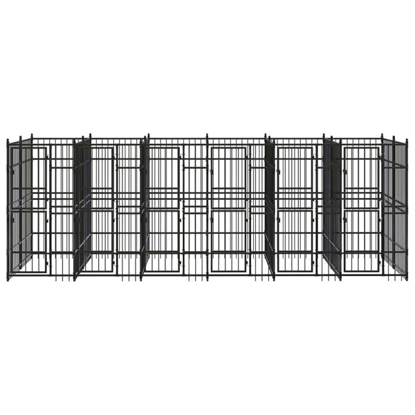 Outdoor Dog Kennel Steel 119 ft²