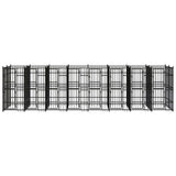 Outdoor Dog Kennel Steel 158.8 ft²