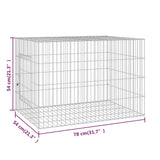 Rabbit Cage 30.7"x21.3"x21.3" Galvanized Iron