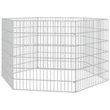 Free Range Animal Enclosure 6-Panel 21.3"x23.6" Galvanized Iron